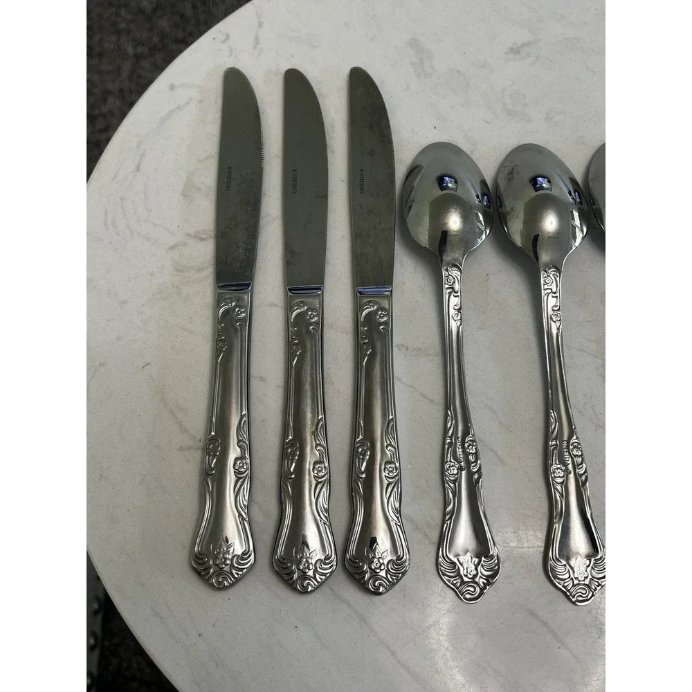 Oneida AZALEA Flatware 9 Replacement‎ Filler Pieces Silverware Knife Spoon Fork